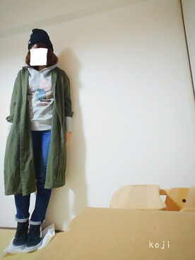 hanaさん（レディース・159cm）の冬コーディネート