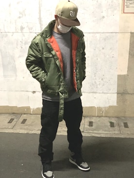 「Jordan」｜「アイテム（その他アウター）」を使った、naopさん（メンズ・170cm）の春コーディネート