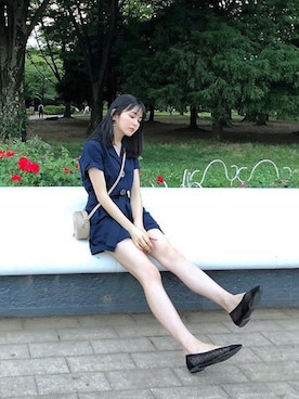 「N°21（ヌメロ ヴェントゥーノ）のアイテム（バッグ）」を使った、みみさん（レディース・165cm）の夏コーディネート