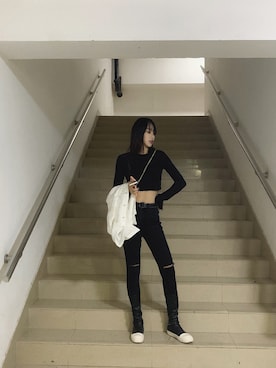 「ro（ロー）のアイテム」を使った、妮妮吃肉肉さん（レディース・170cm）の秋コーディネート