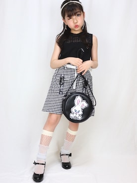 「WC（ダブル シー）のアイテム」を使った、しょこらさん（キッズ・120cm）の夏コーディネート