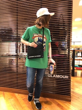 「HYSTERIC GLAMOUR（ヒステリックグラマー）のアイテム（食器/キッチン）」を使った、sakataさん（レディース・159cm）の夏コーディネート