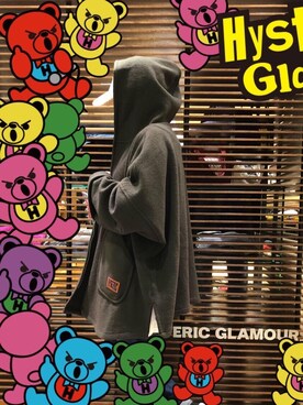 「HYSTERIC GLAMOUR（ヒステリックグラマー）のアイテム（モッズコート）」を使った、sakataさん（レディース・159cm）の冬コーディネート