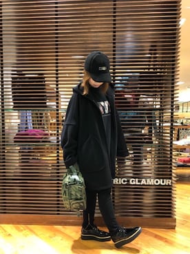 「HYSTERIC GLAMOUR（ヒステリックグラマー）のアイテム（モッズコート）」を使った、sakataさん（レディース・159cm）の冬コーディネート