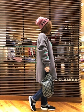HYSTERIC GLAMOUR オリーブトレーナ スウェットワンピ ヒステリックグラマー HAZY DAYS プリントワンピース チュニック