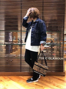 「G-SHOCK」｜「アイテム（デニムジャケット）」を使った、sakataさん（レディース・159cm）の春コーディネート