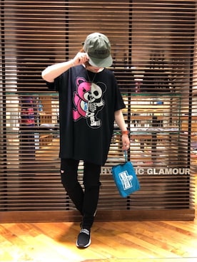 「ビックＴシャツ」｜「アイテム（財布/小物）」を使った、sakataさん（レディース・159cm）の春コーディネート