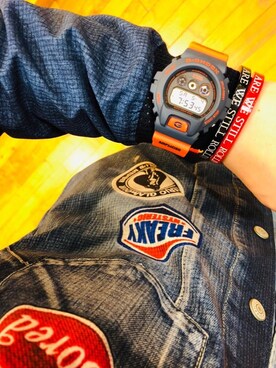 「G-SHOCK」｜「アイテム（デニムジャケット）」を使った、sakataさん（レディース・159cm）の春コーディネート