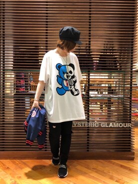 「ビックＴシャツ」｜「アイテム（ジャケット/アウター）」を使った、sakataさん（レディース・159cm）の春コーディネート