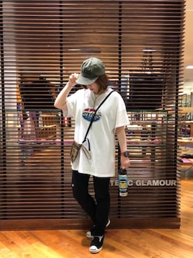 「ビックＴシャツ」｜「アイテム（その他）」を使った、sakataさん（レディース・159cm）の夏コーディネート