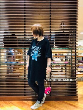 「アイテム（ポーチ）」を使った、sakataさん（レディース・159cm）の夏コーディネート