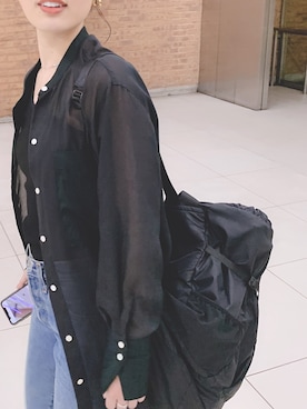 「TODAYFUL（トゥデイフル）のTODAYFUL(トゥディフル) ''Silver925 Snakechain Necklace''／スネークチェーンネックレス/11820986（ネックレス）」を使った、kaoryさん（レディース・157cm）の夏コーディネート