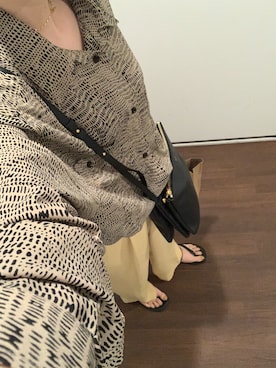 「PLUIE（プリュイ）のアイテム（ネックレス）」を使った、kaoryさん（レディース・157cm）の春コーディネート