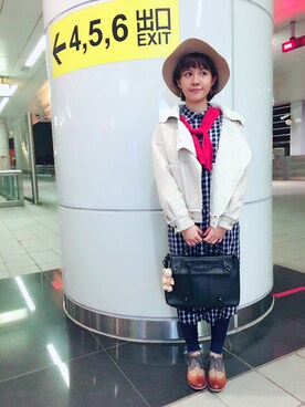 「LOVFEE（ラッフィ）のアイテム（ジャケット/アウター）」を使った、Kiwiさん（レディース・159cm）の冬コーディネート