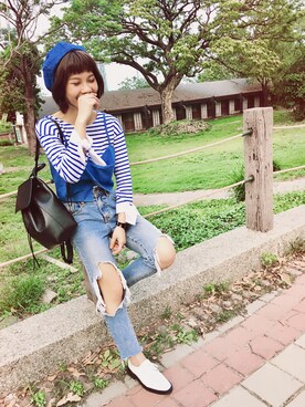 Kiwiさん（レディース・159cm）の春コーディネート