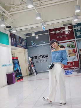 「gracegift（グレースギフト）のアイテム（バッグ）」を使った、Kiwiさん（レディース・159cm）の夏コーディネート