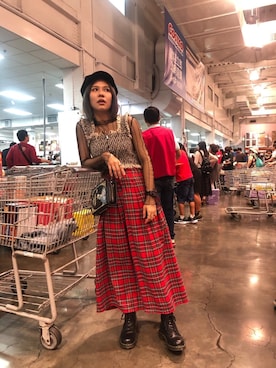 「gracegift（グレースギフト）のアイテム（バッグ）」を使った、Kiwiさん（レディース・159cm）の春コーディネート