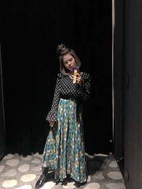 「Le Melange（ル・メランジュ）のアイテム」を使った、Kiwiさん（レディース・159cm）の春コーディネート