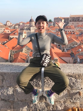 「Le Melange（ル・メランジュ）のアイテム」を使った、Kiwiさん（レディース・160cm）の夏コーディネート