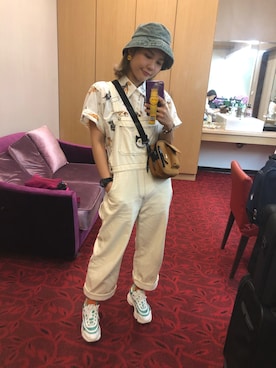 「Le Melange（ル・メランジュ）のアイテム」を使った、Kiwiさん（レディース・159cm）の夏コーディネート