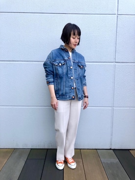 「RED CARD TOKYO（レッドカード）のアイテム（ジャケット/アウター）」を使った、KATAさん（レディース・159cm）の冬コーディネート