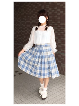 「mon Lily（モンリリィ）のアイテム」を使った、みーさん（レディース・154cm）の夏コーディネート