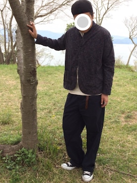「SUNDAY WORKS（サンデーワークス）のアイテム」を使った、ピロシさん（メンズ・175cm）の春コーディネート