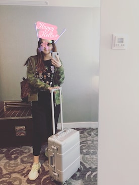 「A BATHING APE（アベイシングエイプ）のアイテム（ジャケット/アウター）」を使った、Wendy♡junjunさん（レディース・168cm）の夏コーディネート