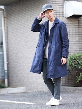 「SCYE BASICS（サイベーシックス）のアイテム（ジャケット/アウター）」を使った、KURE.さん（メンズ・174cm）の冬コーディネート