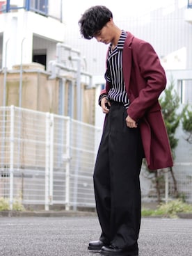 「MARC JACOBS（マークジェイコブス）のアイテム（ブーツ）」を使った、KURE.さん（メンズ・174cm）の秋コーディネート