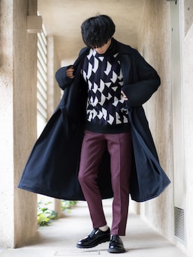 KURE.さん（メンズ・174cm）の冬コーディネート