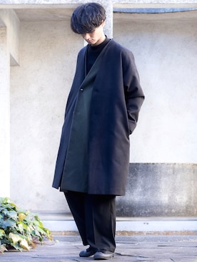 「JUNRED（ジュンレッド）のアイテム（スニーカー）」を使った、KURE.さん（メンズ・174cm）の冬コーディネート