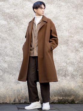 「JUNRED（ジュンレッド）のアイテム（その他アウター）」を使った、KURE.さん（メンズ・174cm）の冬コーディネート