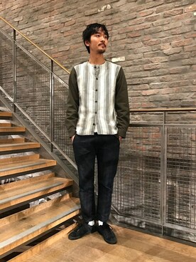 「Journal Standard TRISECT（トライセクト）のアイテム（トップス）」を使った、Sasaさん（メンズ・178cm）の春コーディネート