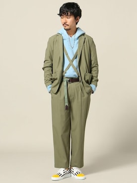 「Journal Standard TRISECT（トライセクト）のアイテム（ジャケット/アウター）」を使った、Sasaさん（メンズ・178cm）の夏コーディネート