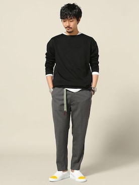 「Journal Standard TRISECT（トライセクト）のアイテム」を使った、Sasaさん（メンズ・178cm）の春コーディネート