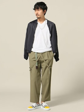 「Journal Standard TRISECT（トライセクト）のアイテム（ジャケット/アウター）」を使った、Sasaさん（メンズ・178cm）の夏コーディネート