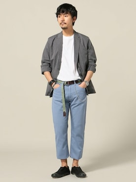 「Journal Standard TRISECT（トライセクト）のアイテム（ジャケット/アウター）」を使った、Sasaさん（メンズ・178cm）の春コーディネート