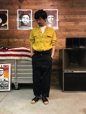 「Journal Standard TRISECT（トライセクト）のアイテム（パンツ）」を使った、Sasaさん（メンズ・178cm）の夏コーディネート