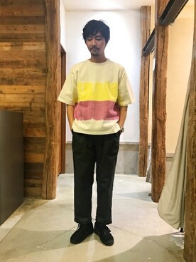 「Journal Standard TRISECT（トライセクト）のアイテム（トップス）」を使った、Sasaさん（メンズ・178cm）の春コーディネート