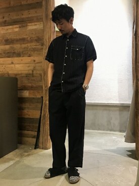 「Journal Standard TRISECT（トライセクト）のアイテム（トップス）」を使った、Sasaさん（メンズ・178cm）の夏コーディネート