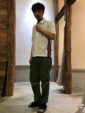 「Journal Standard TRISECT（トライセクト）のアイテム（トップス）」を使った、Sasaさん（メンズ・178cm）の春コーディネート