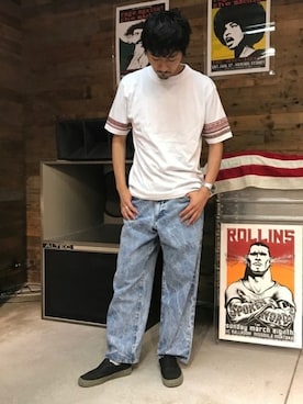 「Journal Standard TRISECT（トライセクト）のアイテム（パンツ）」を使った、Sasaさん（メンズ・178cm）の夏コーディネート