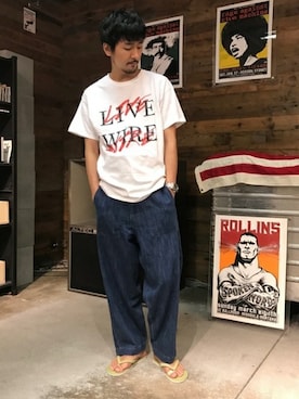 「Journal Standard TRISECT（トライセクト）のアイテム（パンツ）」を使った、Sasaさん（メンズ・178cm）の夏コーディネート
