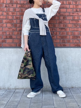 「JOHN SMEDLEY（ジョンスメドレー）のアイテム」を使った、KOHAさん（レディース・161cm）の春コーディネート