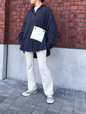 「COMMUNITY MILL（コミュニティ ミル）のアイテム」を使った、KOHAさん（レディース・161cm）の春コーディネート