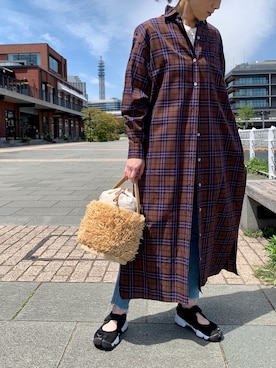 「COMMUNITY MILL（コミュニティ ミル）のアイテム」を使った、KOHAさん（レディース・161cm）の春コーディネート