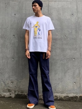 「A.P.C.（アーペーセー）のアイテム（ニットキャップ/ビーニー）」を使った、taxinさん（メンズ・187cm）の夏コーディネート