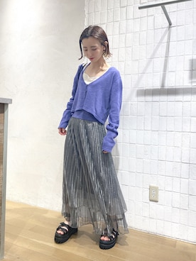 「JEANASIS（ジーナシス）のアイテム（サンダル）」を使った、MiHOさん（レディース・150cm）の春コーディネート