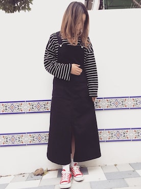 「CONVERSE（コンバース）のconverse（コンバース） ALL STAR OX（オールスターOX）（スニーカー）」を使った、がいこさん（レディース・163cm）の春コーディネート